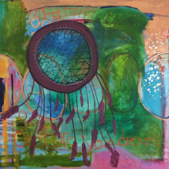 skab dine drømme, grøn, maleri, billedkunstner, kunst, art